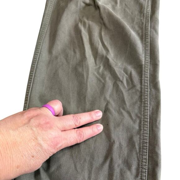 Vtg 80s H Winnen GMBH & Co army pants 6 Green Grunge Gorpcore Cargo Button Fly - Picture 14 of 14